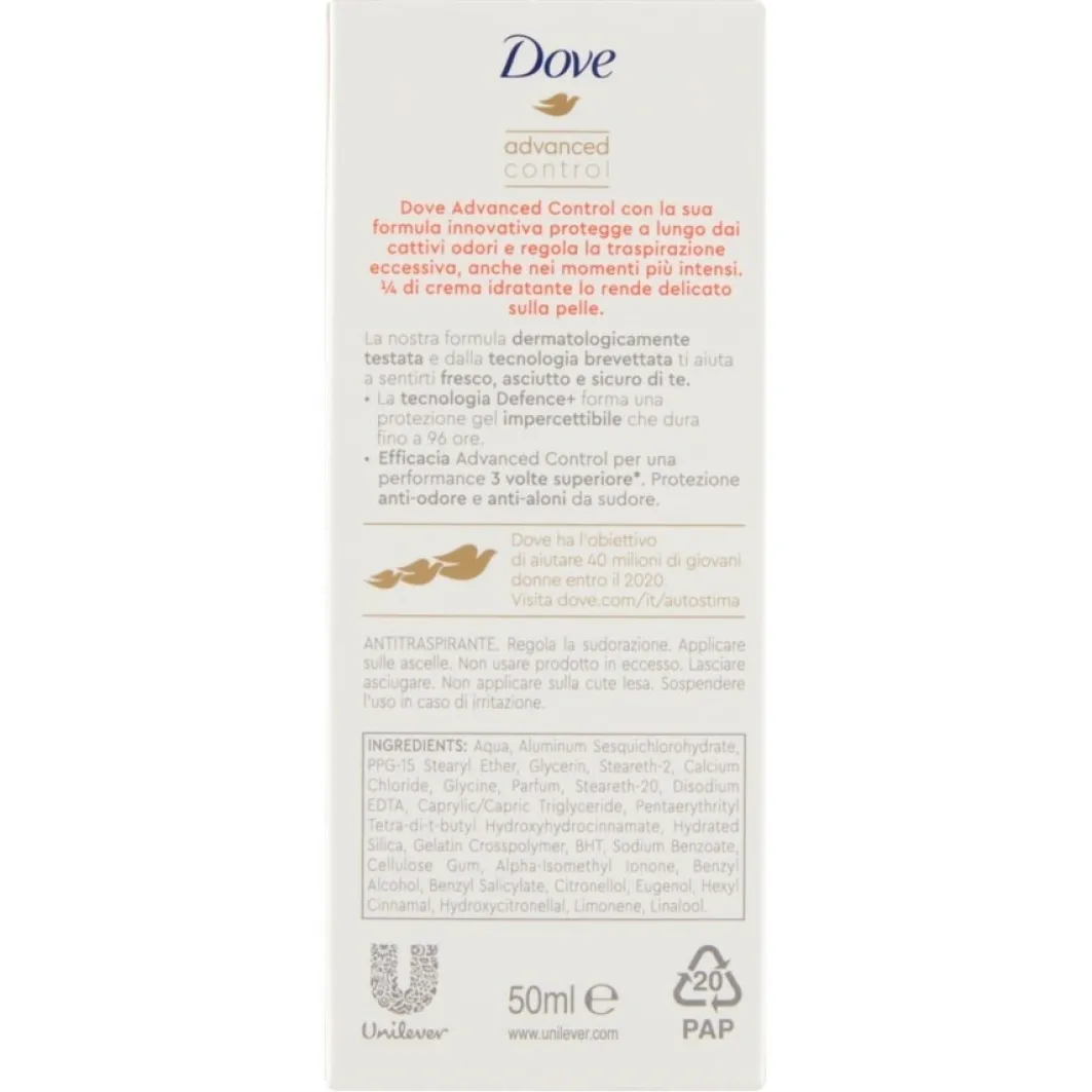Dove Deodorante^ Advanced Control Floral Roll On