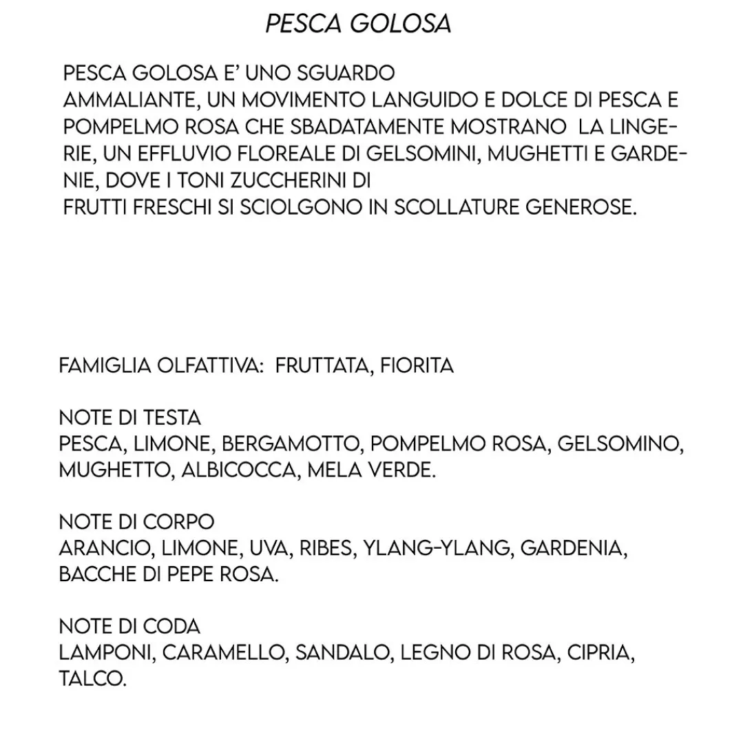 Federico Cantelli Fragranze Unisex^ Pesca Golosa